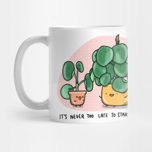 Never too late Pilea Mug